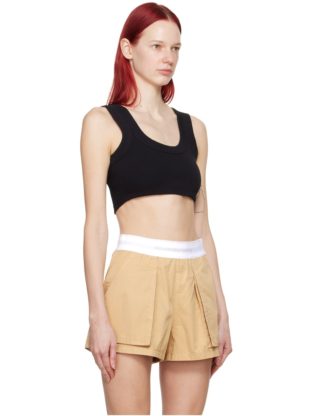 Black Embossed Camisole - 2