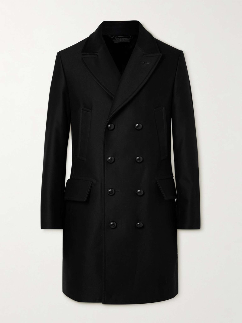 Double-Breasted Cotton-Moleskin Coat 1