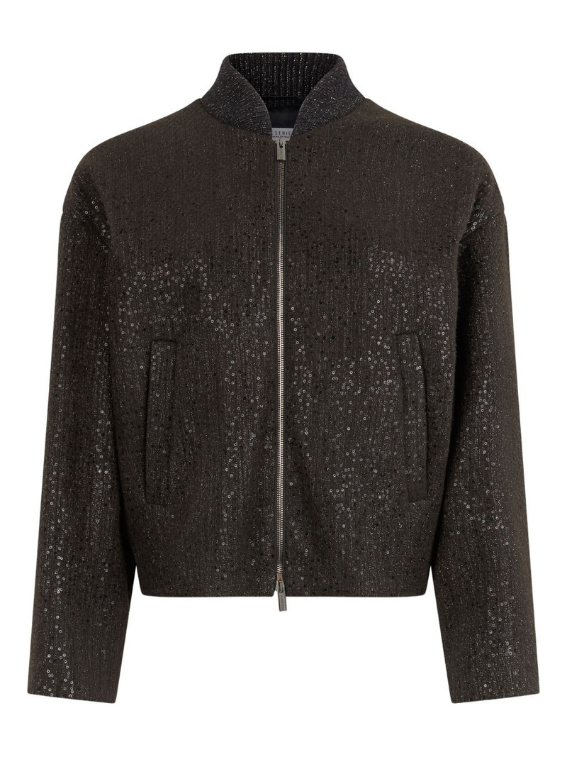 sequin-embellished zip jacket 1