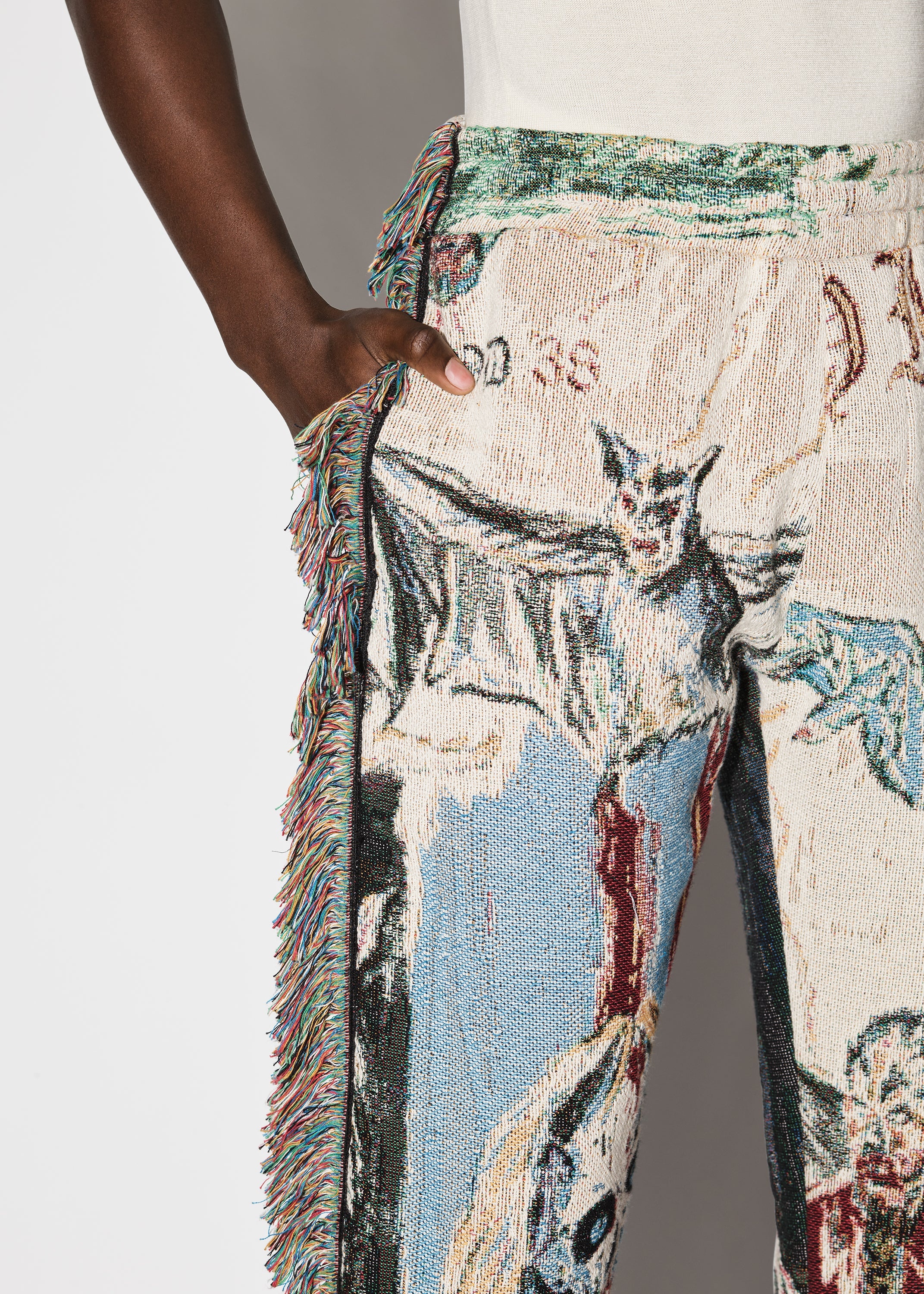 Amiri Men's Ma Tapestry Cargo Flare Pants