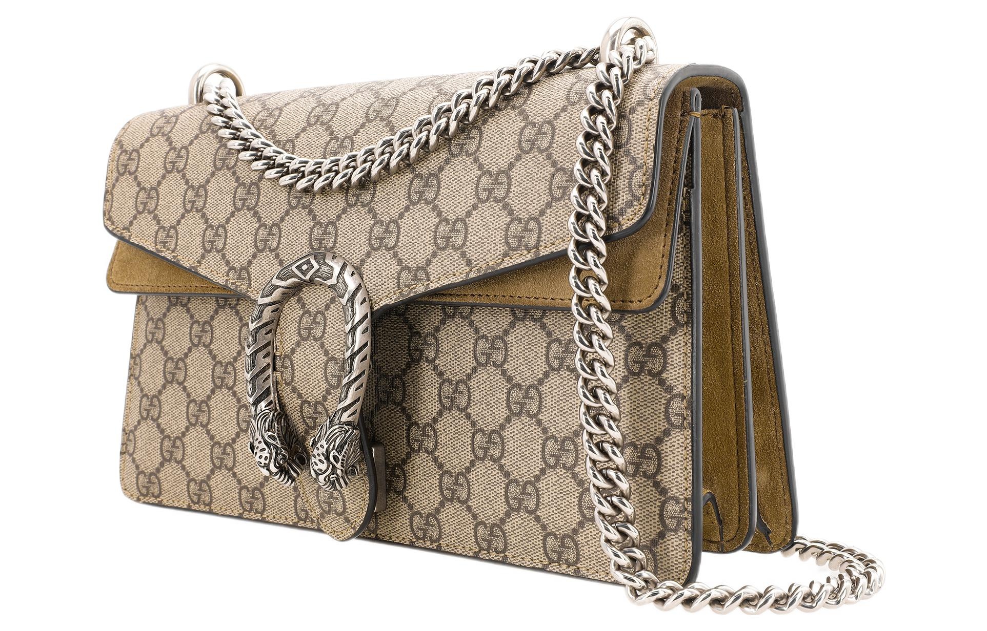 (WMNS) Gucci [Dionysus] Small GG Shoulder Bag Beige/Ebony 400249-KHNRN-8642 - 2