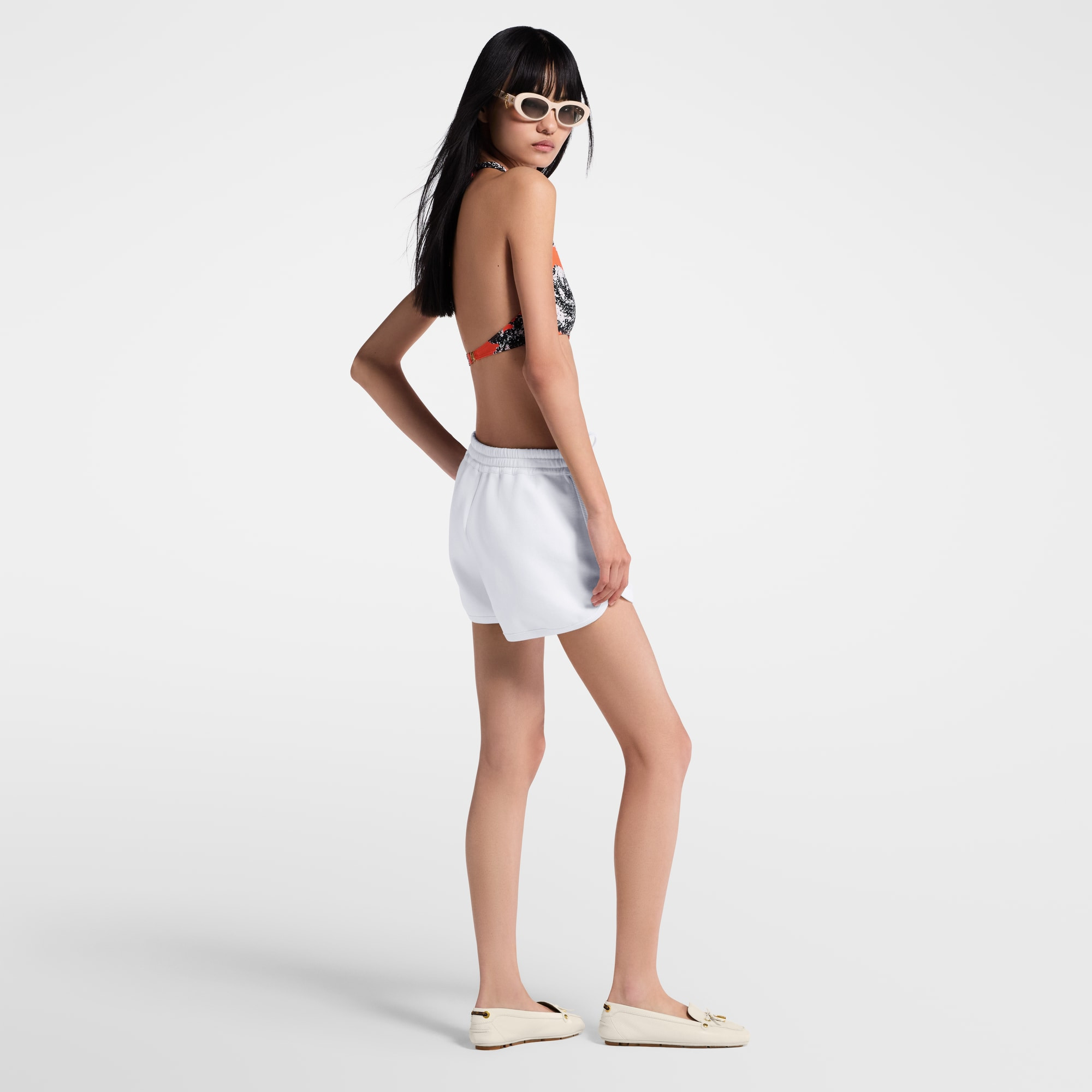 Leather Accent Jogging Shorts - 5
