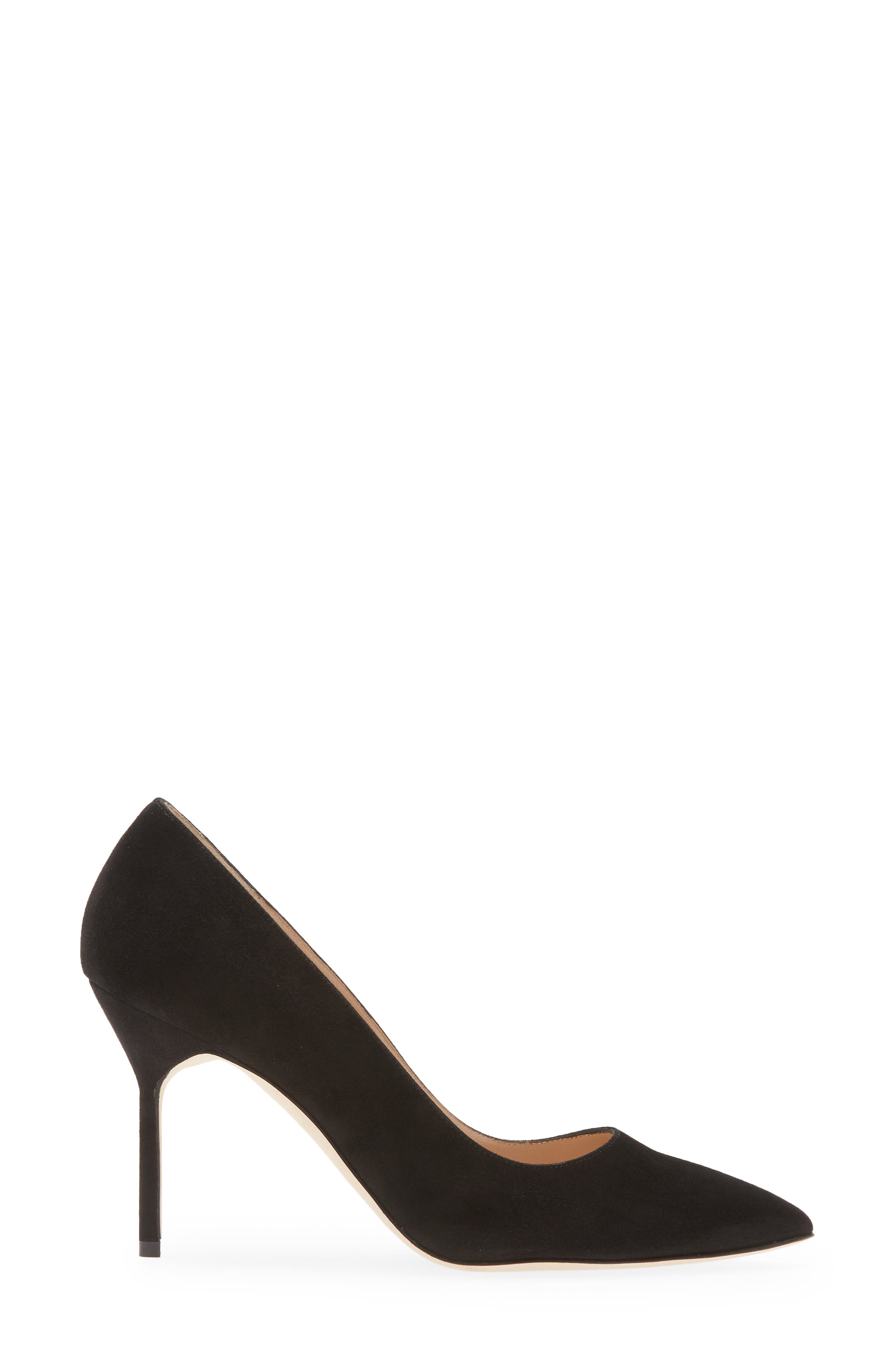 Manolo Blahnik BB Pointed Toe Pump in Black at Nordstrom - 3