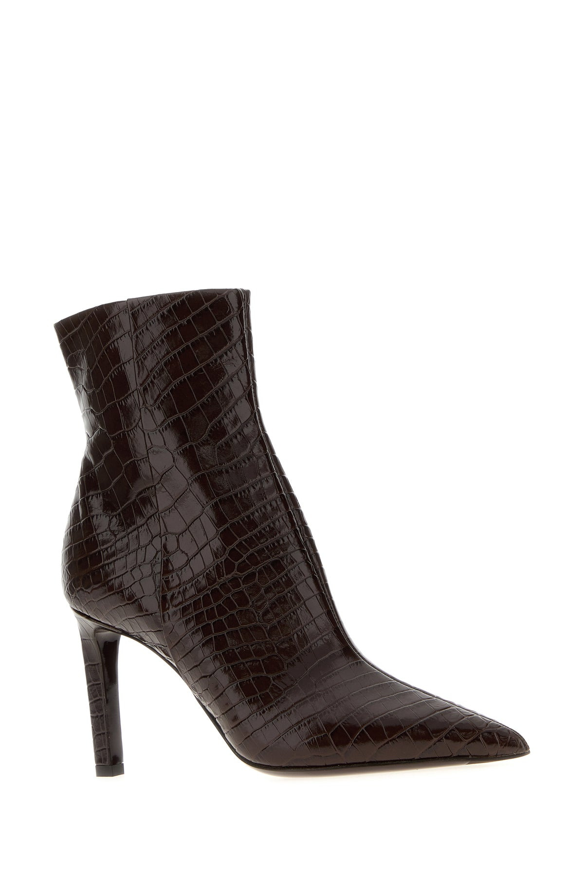 Chocolate leather Frankie 85 ankle boots - 2