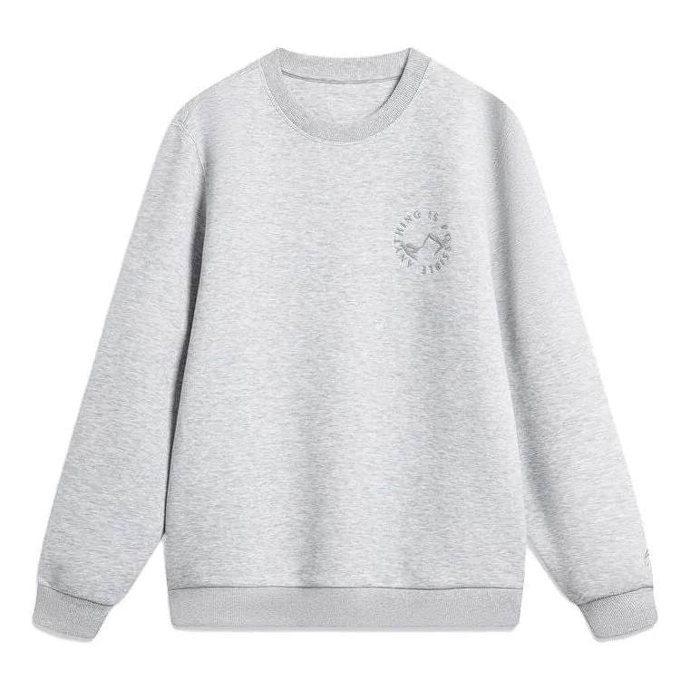 Li-Ning Small Graphic Sweatshirt 'Grey' AWDT759-1 - 1