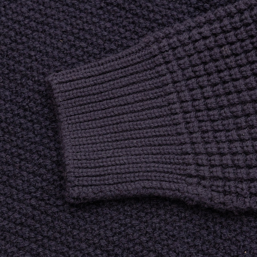 MIXED WOOL CABLE SWEATER - 3