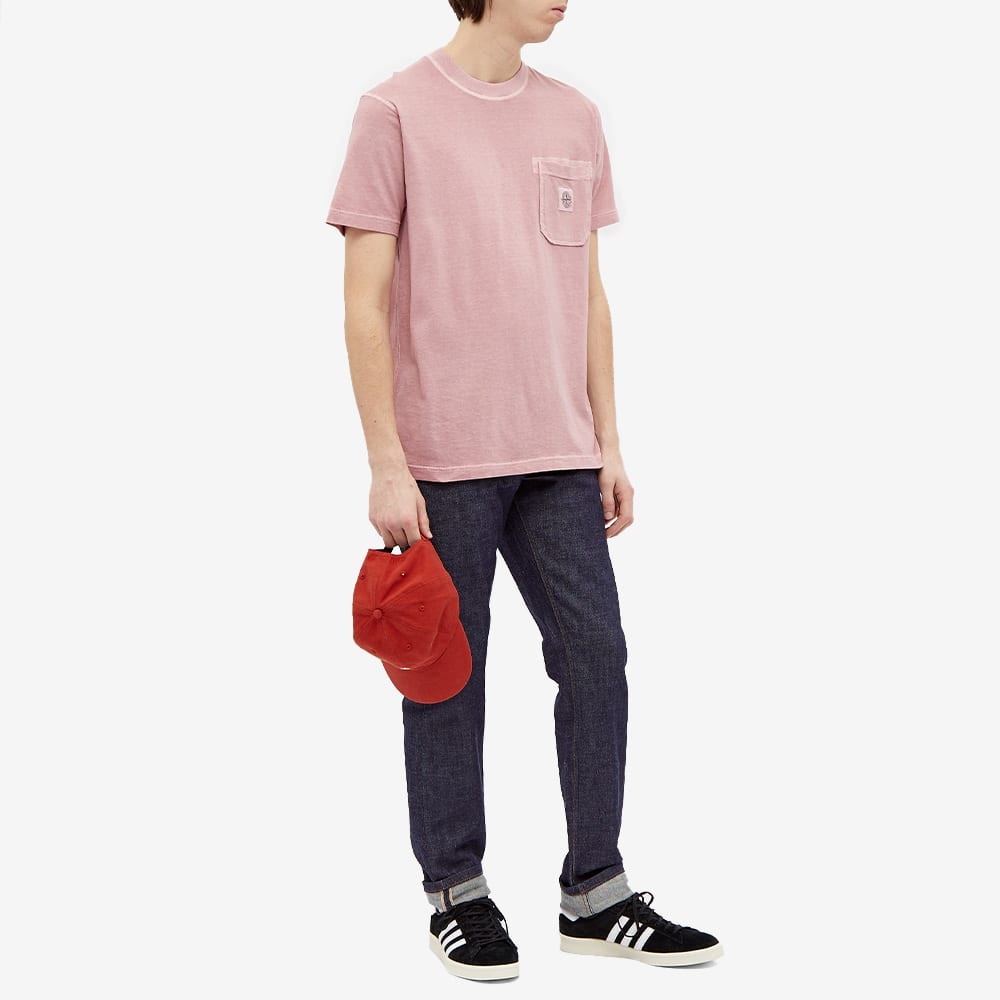 Stone Island Patch Logo Pocket Tee - 6