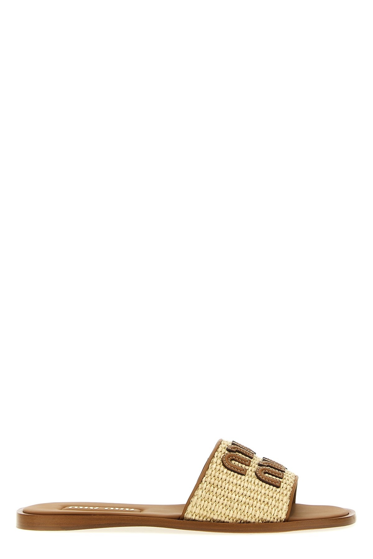 Miu Miu Logo sandals | julianfashion | REVERSIBLE