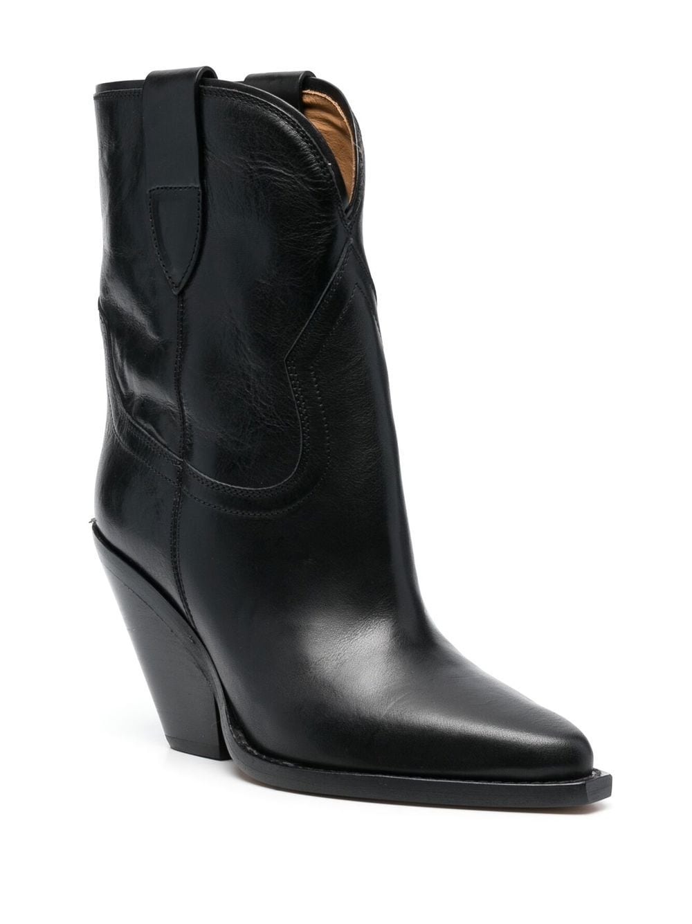 90mm leather boots - 2