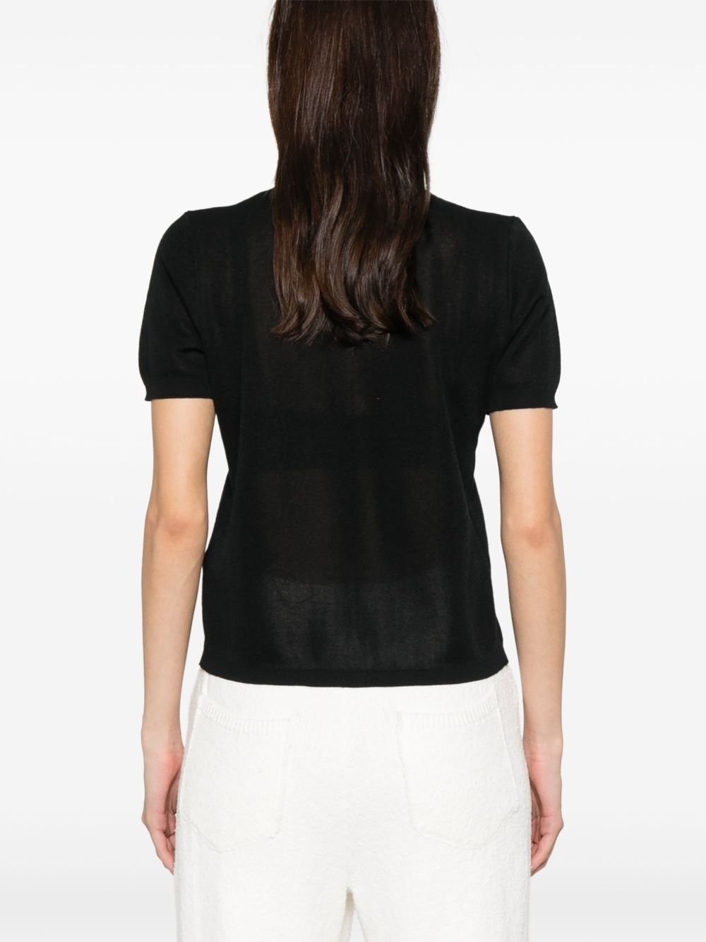 logo-embroidered polo shirt - 4