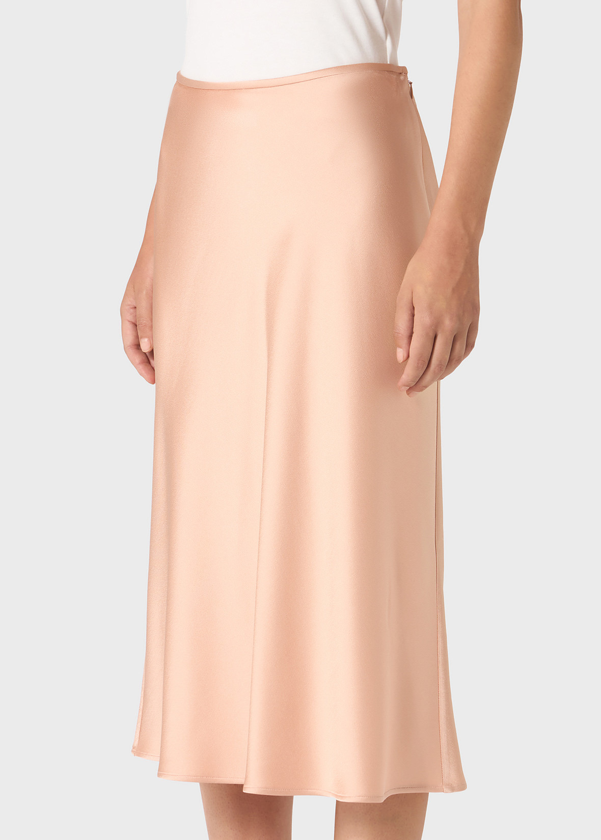SATIN MIDI SKIRT - 5