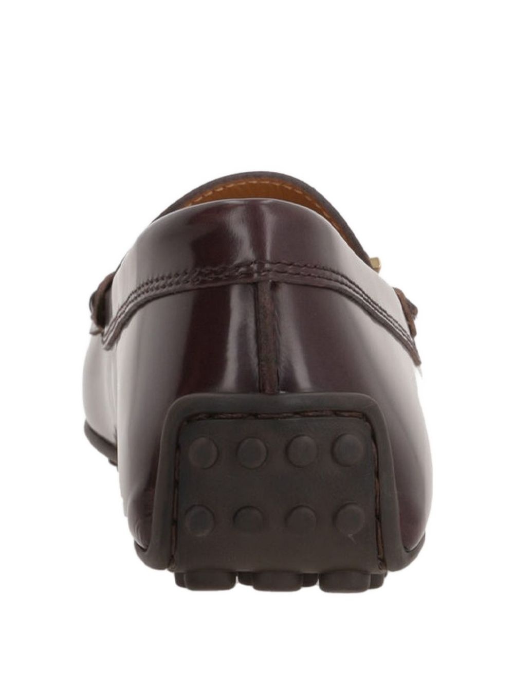 buckle-detail leather loafers - 3