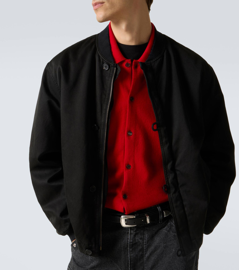 Silk and cotton bomber jacket 5