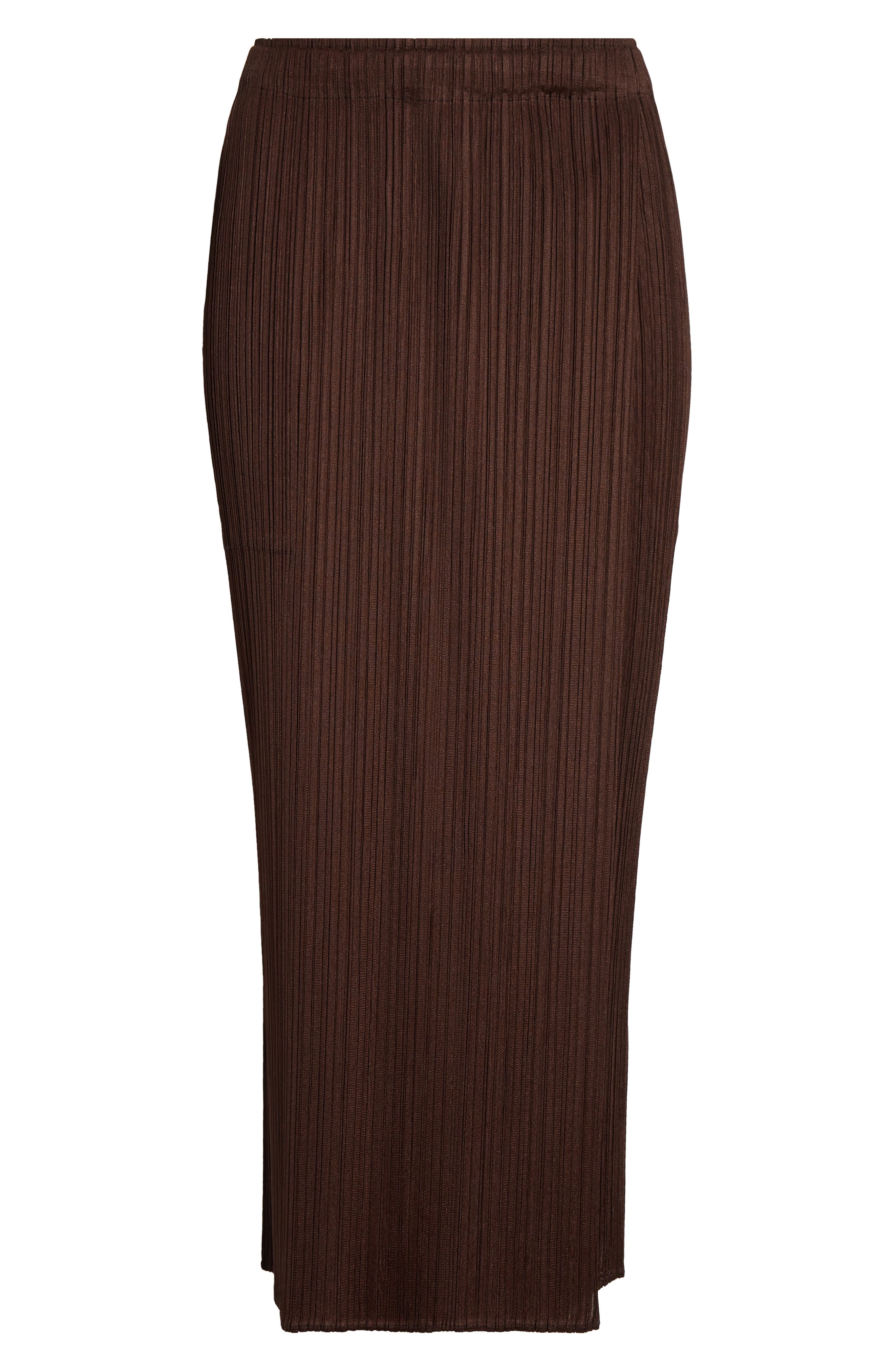Pleats Please Issey Miyake Monthly Colors March Pleated Midi Skirt in Dark Brown at Nordstrom - 5