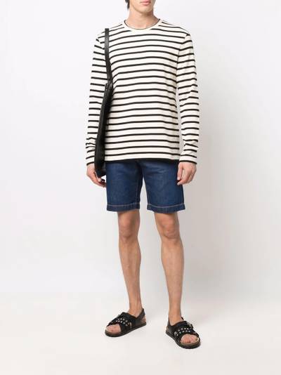 Jil Sander ribbed stripe-pattern knit jumper outlook