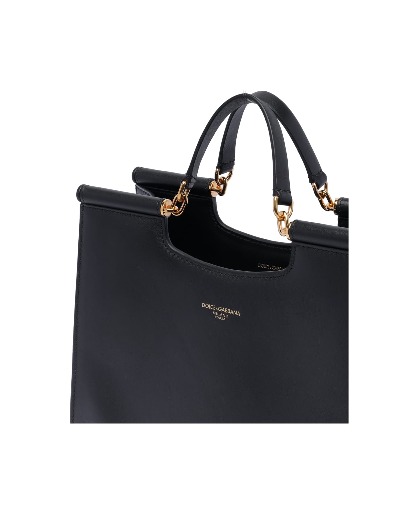 Small Sicily Logo Shopping Bag - 4
