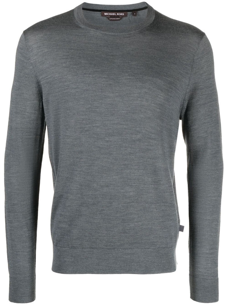 crew-neck merino wool jumper 1