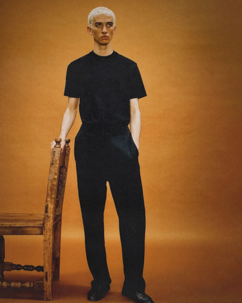 entire studios STRAIGHT LEG KNIT PANT BLACK outlook