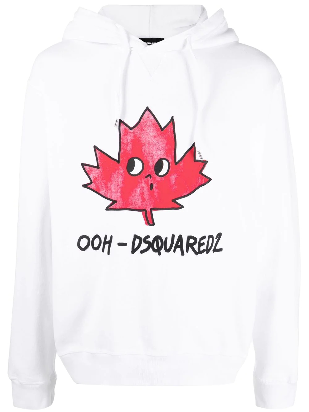 maple leaf logo hoodie - 1