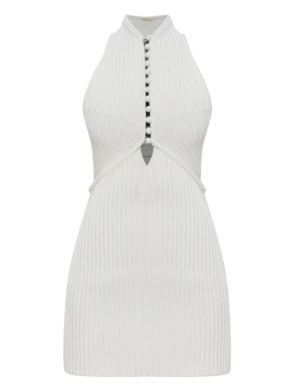 Vivienne halterneck ribbed mini dress - 1