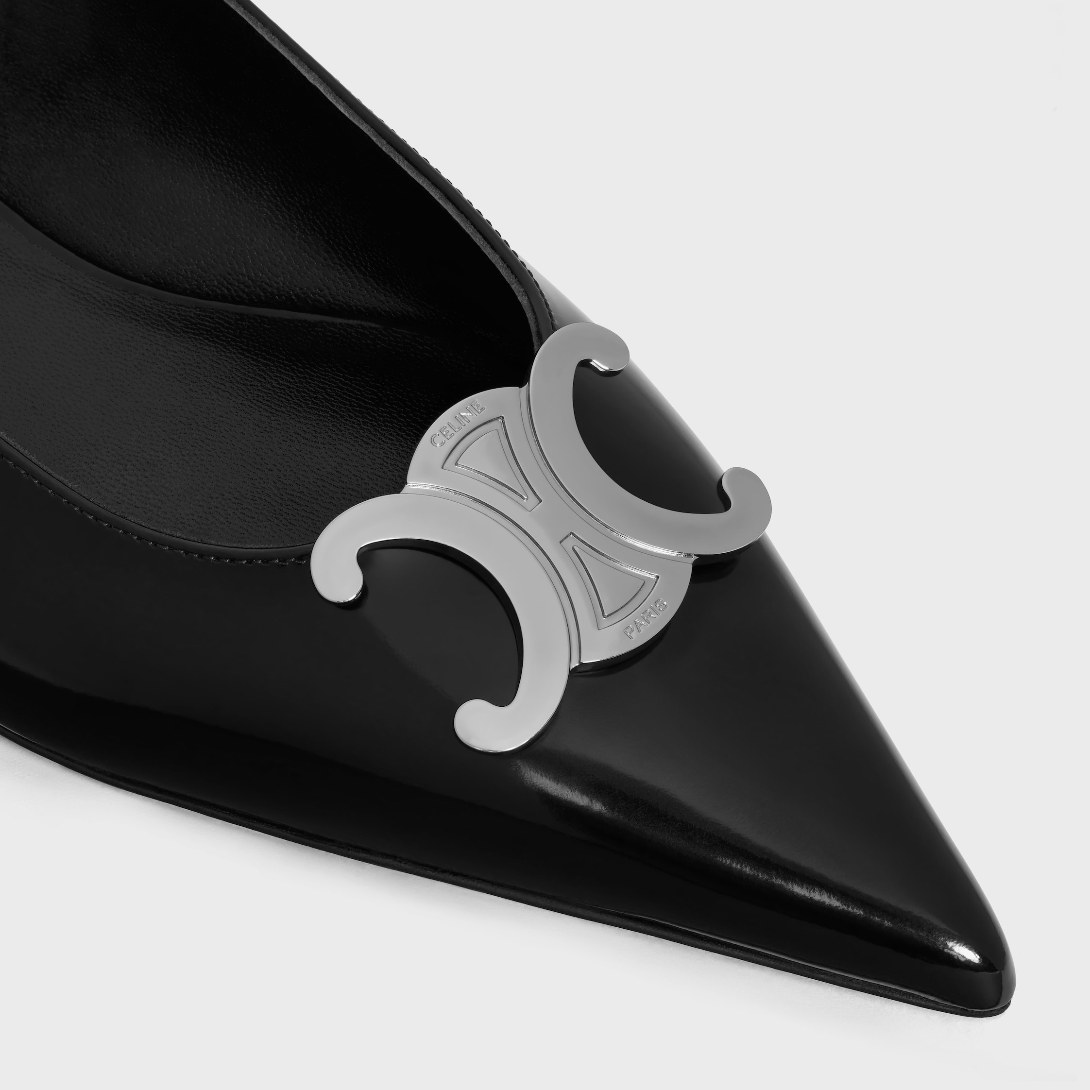 CELINE ALMA TRIOMPHE FLAT SLINGBACK in GLOSSY CALFSKIN - 4