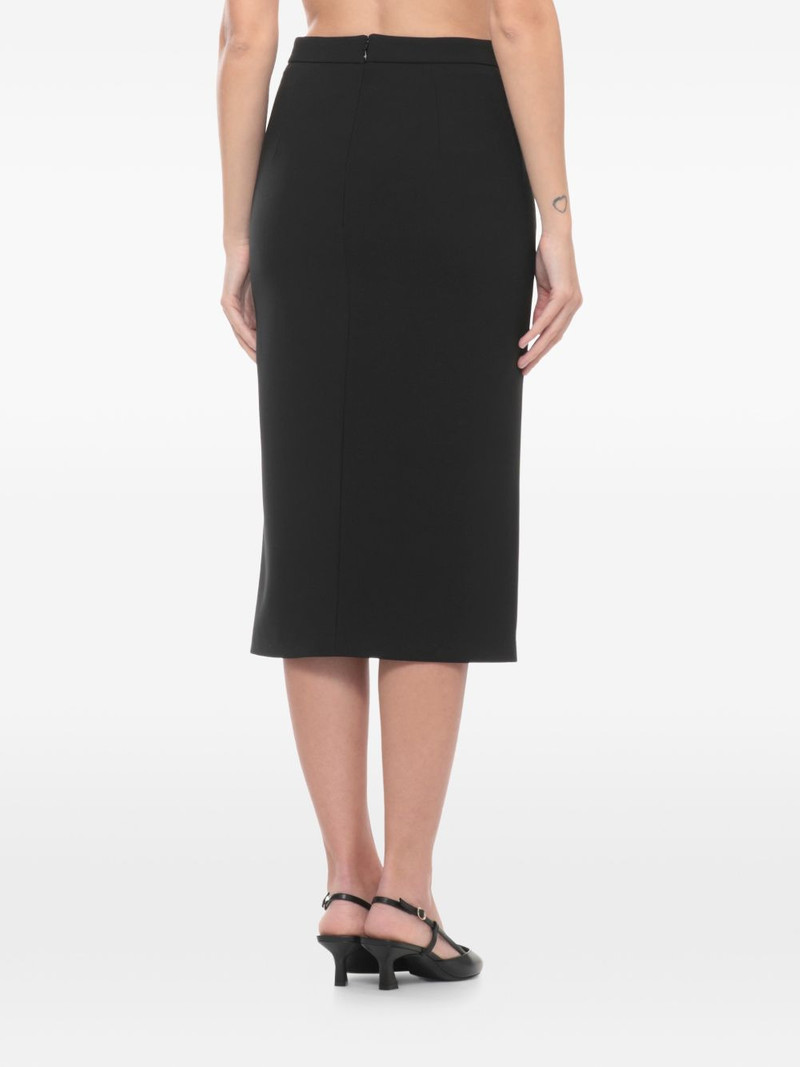 jewel-plaque side-slit midi skirt 4