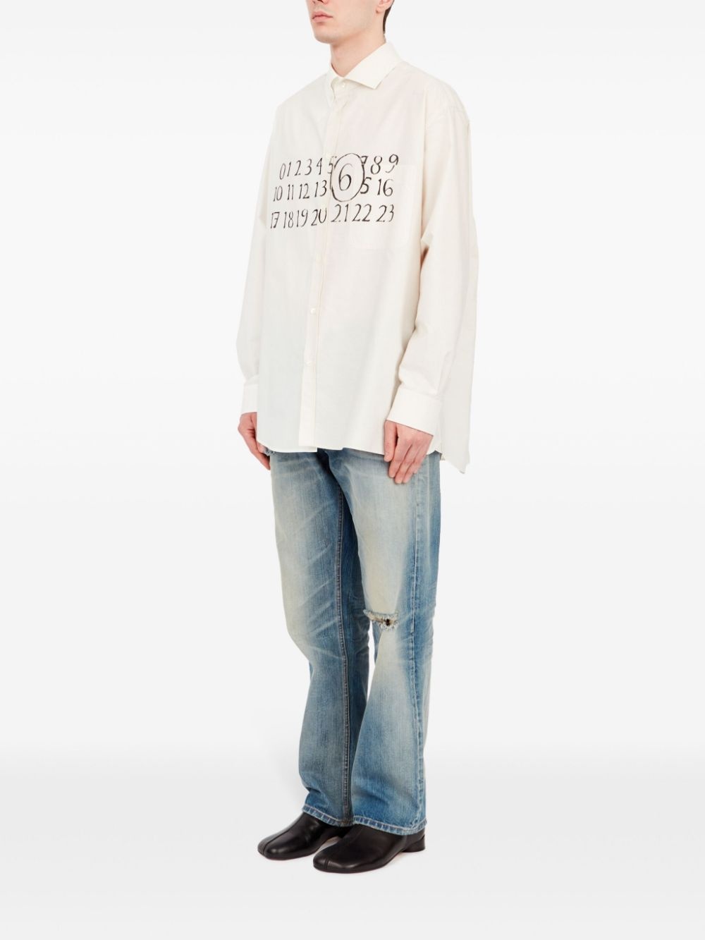 asymmetric cotton shirt - 6