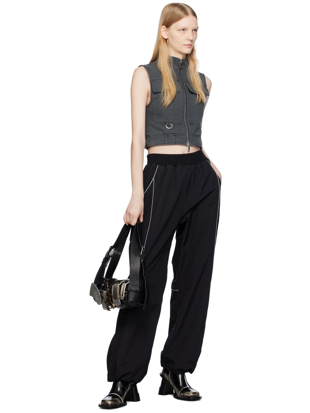 Black Track Trousers - 4