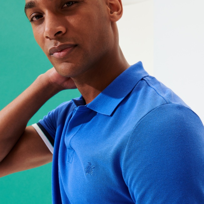 Men Cotton Pique Polo Shirt Solid - 9