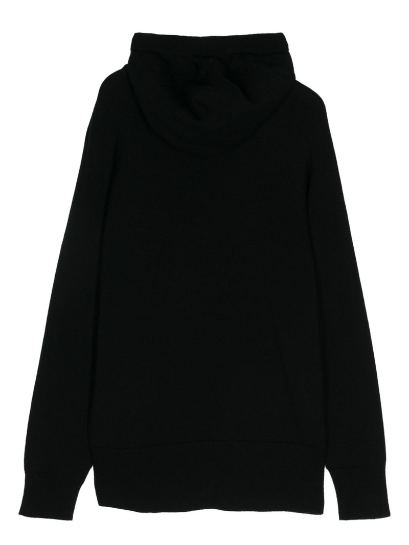 Wolford knitted drawstring hoodie outlook