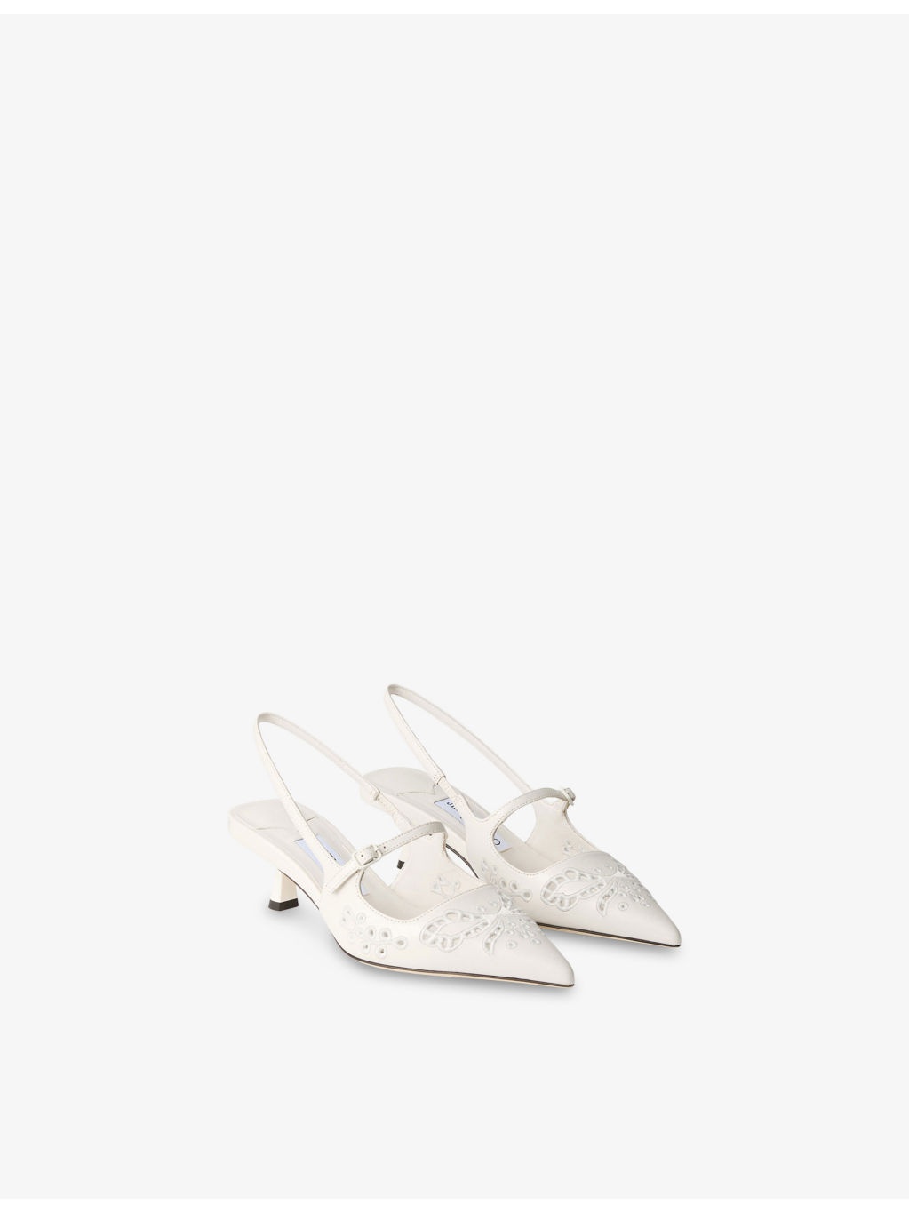 Didi 45 Broderie Leather Pumps - 3