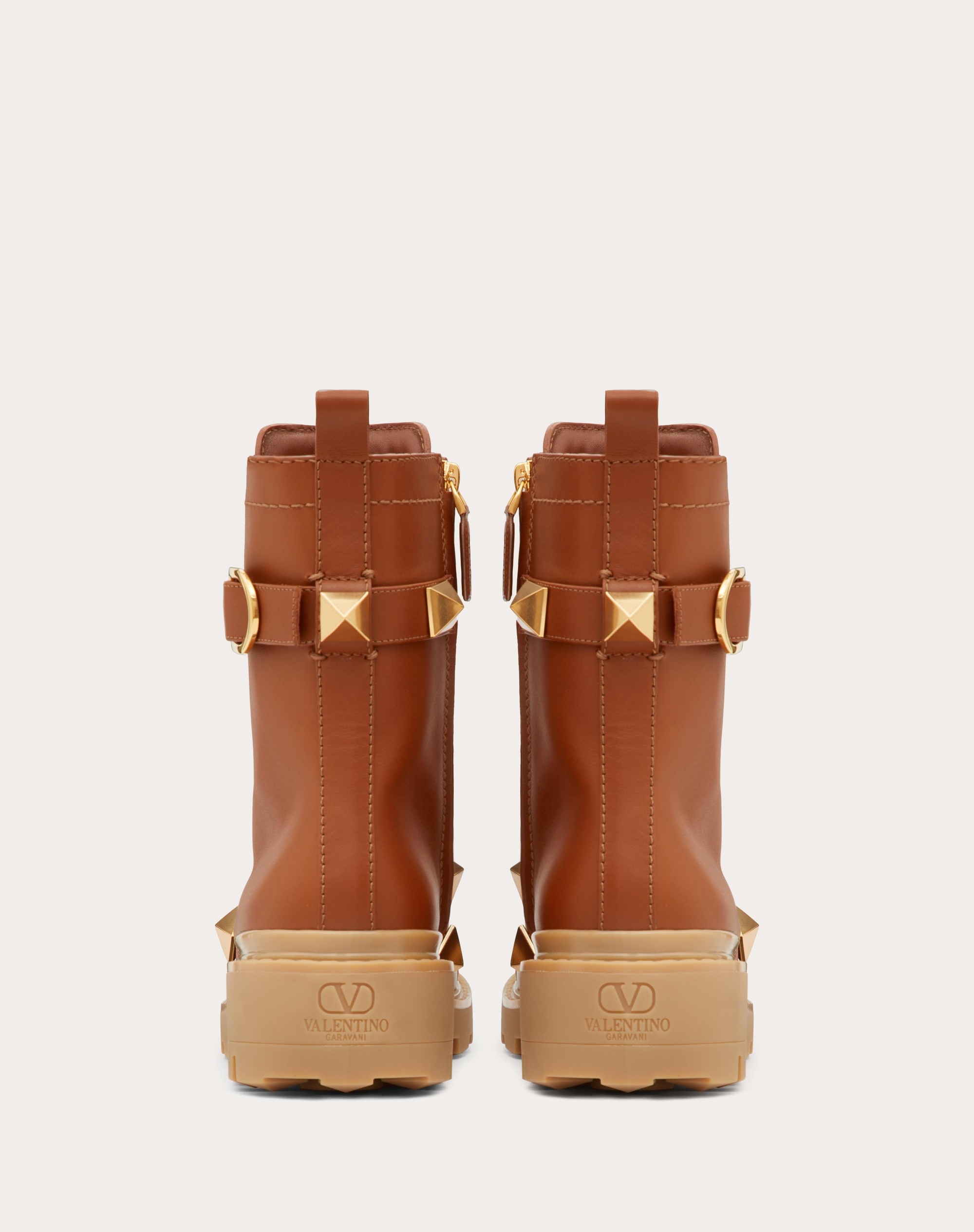 ROMAN STUD CALFSKIN COMBAT BOOT 40MM - 3