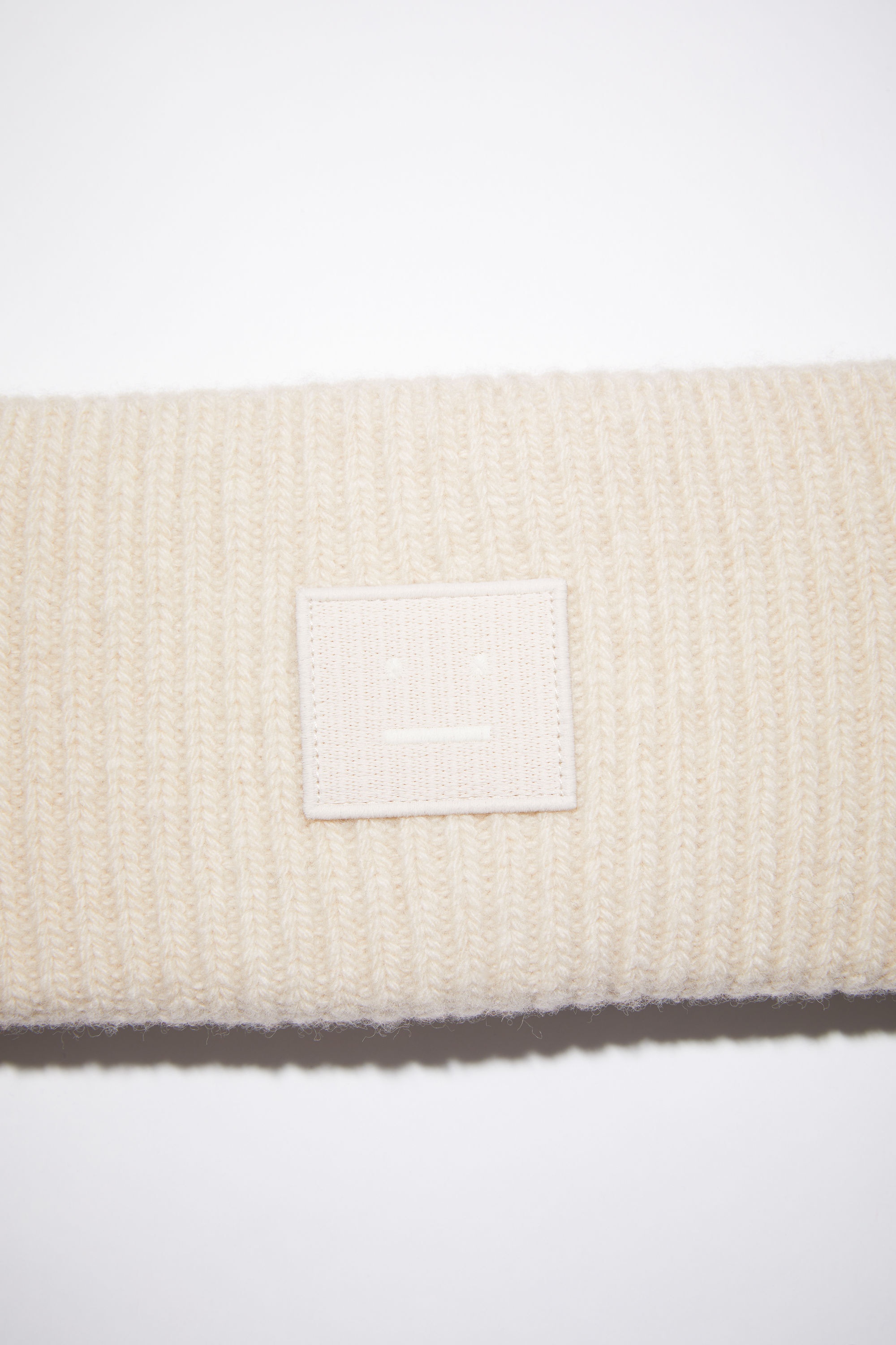 Ribbed knit headband - Oatmeal melange - 4