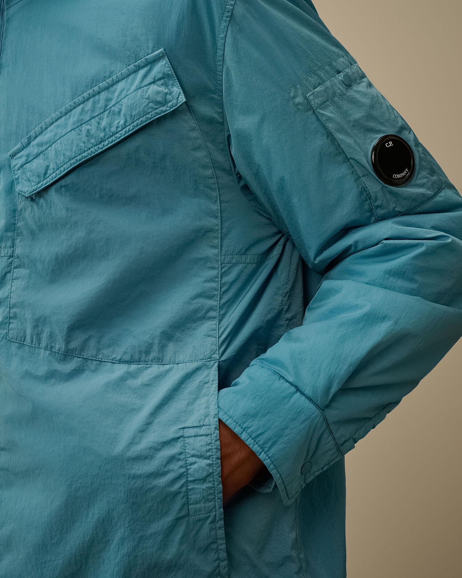 Chrome-R Hooded Zipped Overshirt - 5
