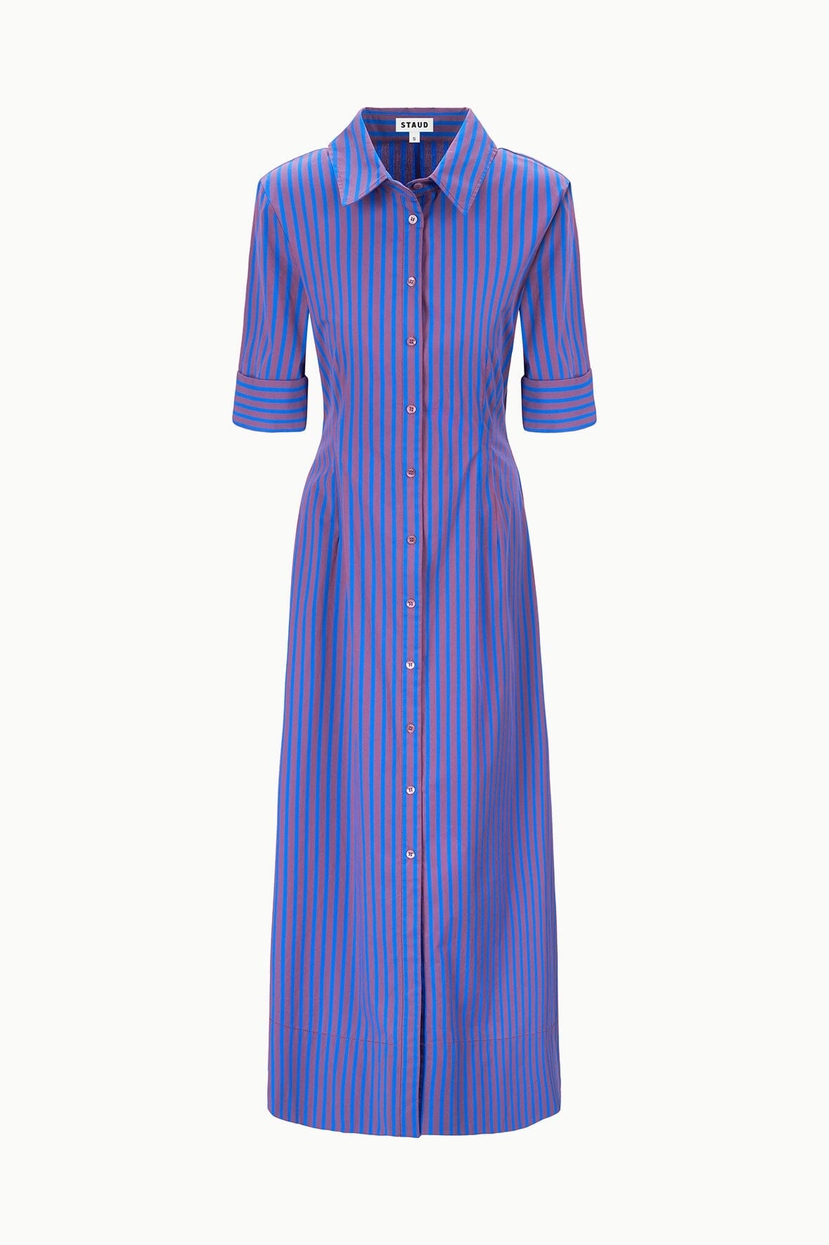 STAUD JOAN DRESS ATLAS STRIPE - 4