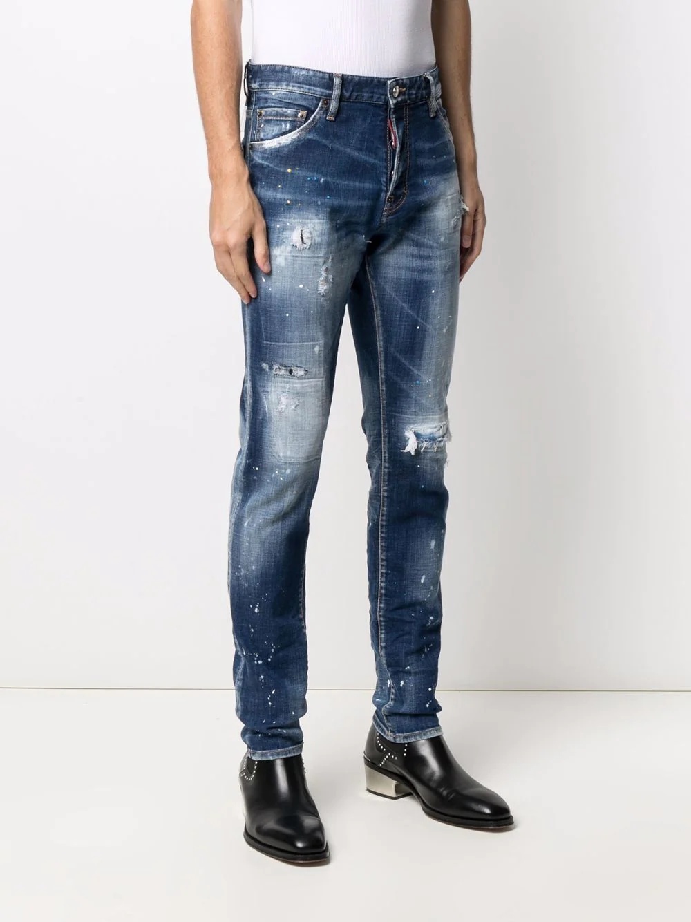 Cool Guy distressed slim-cut jeans - 3