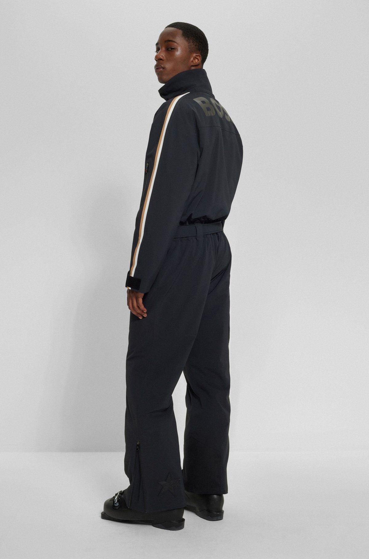 BOSS X PERFECT MOMENT BRANDED SKI SUIT WITH STRIPES - 4