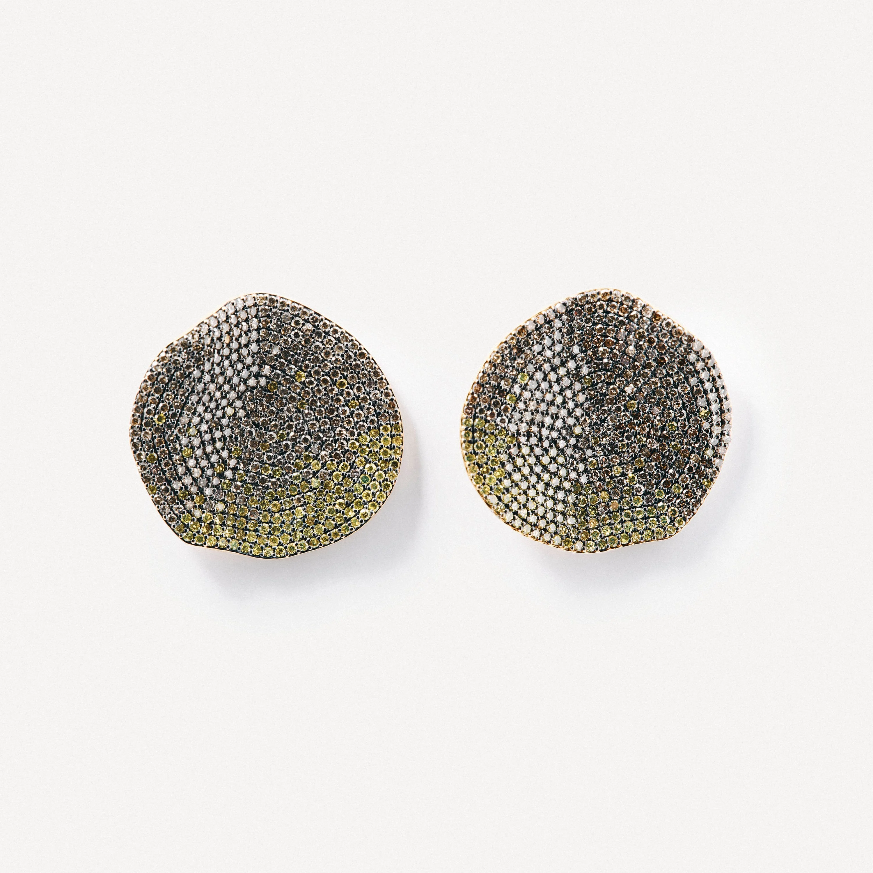 Small gold Earrings with yellow diamonds TOUS ATELIER Nenufar - 1