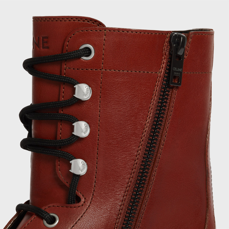 CELINE TRIOMPHE RANGERS MID LACE-UP BOOT in CALFSKIN 6