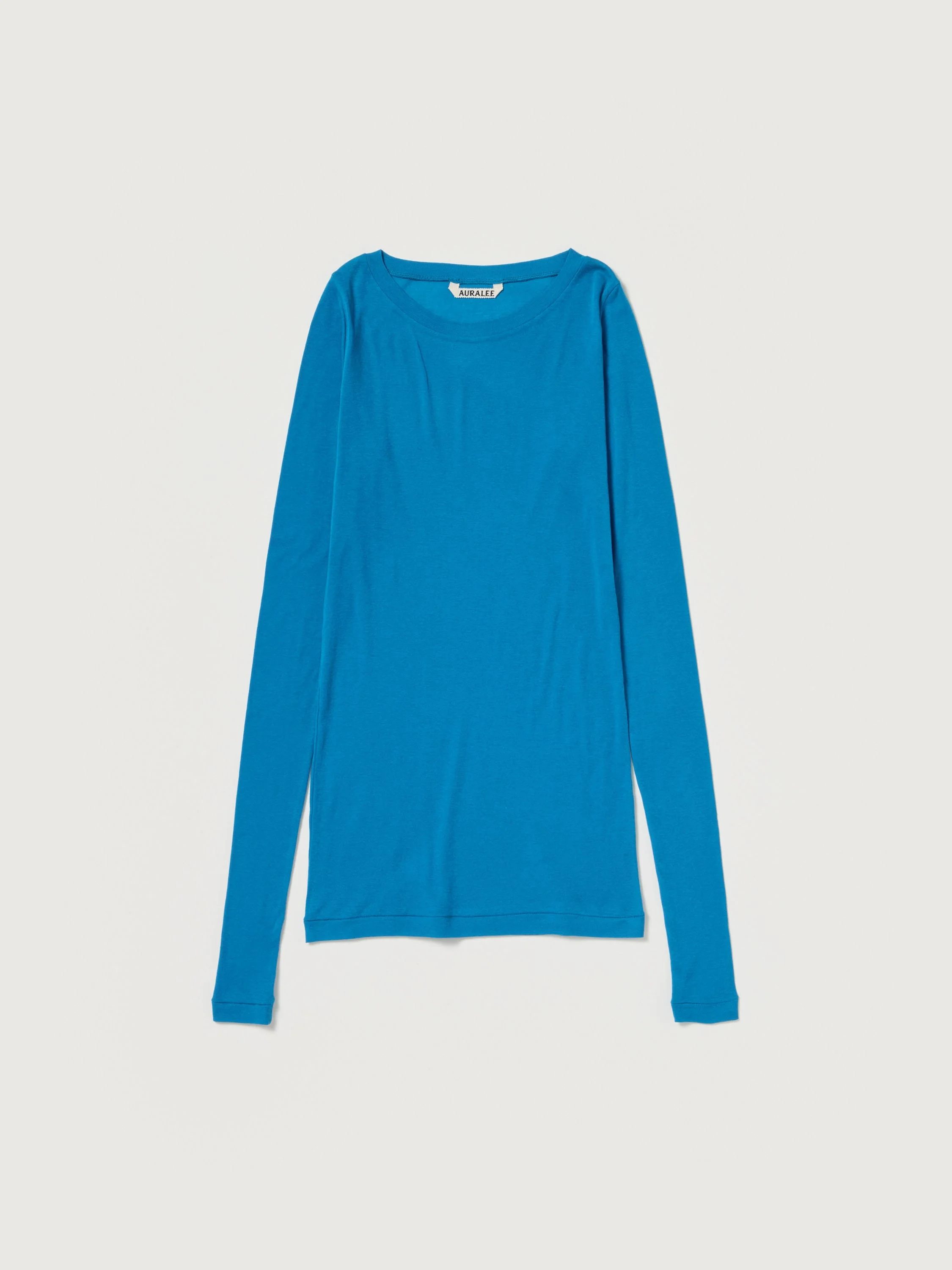 SUPER HIGH GAUGE SHEER RIB WIDE-NECK L/S TEE - 1