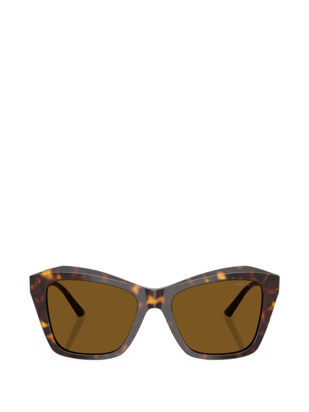 geometric-frame tinted sunglasses - 1
