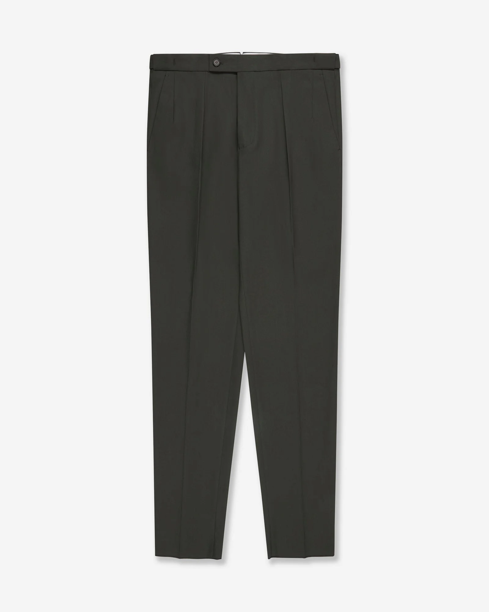 Tapered fit crepe cotton trousers - 1