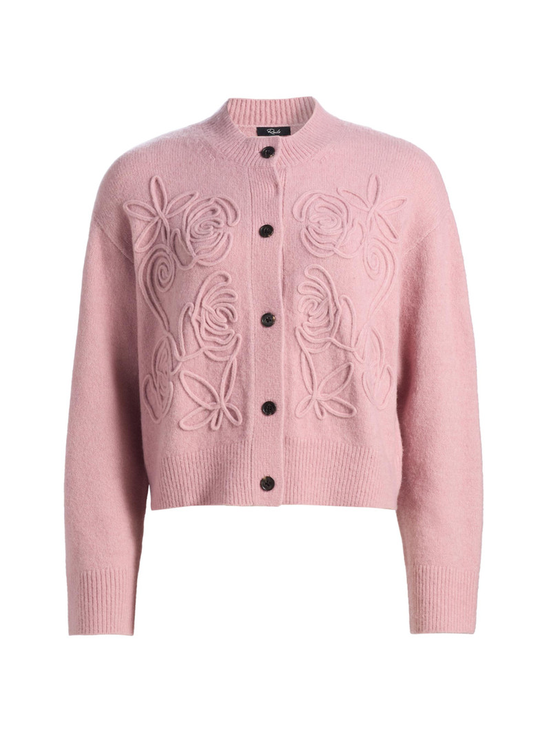 Women's Coralee Floral Soutache-Style Cardigan - Ballet 1