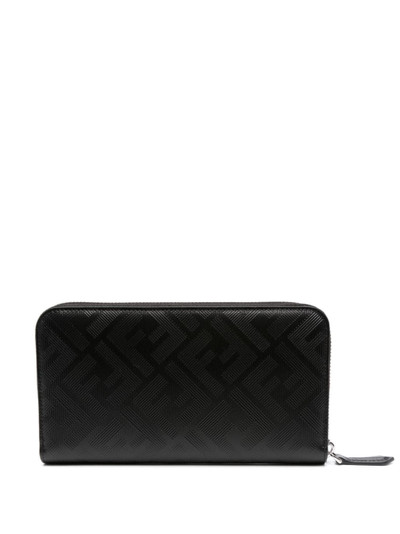 FENDI FF-motif leather wallet outlook