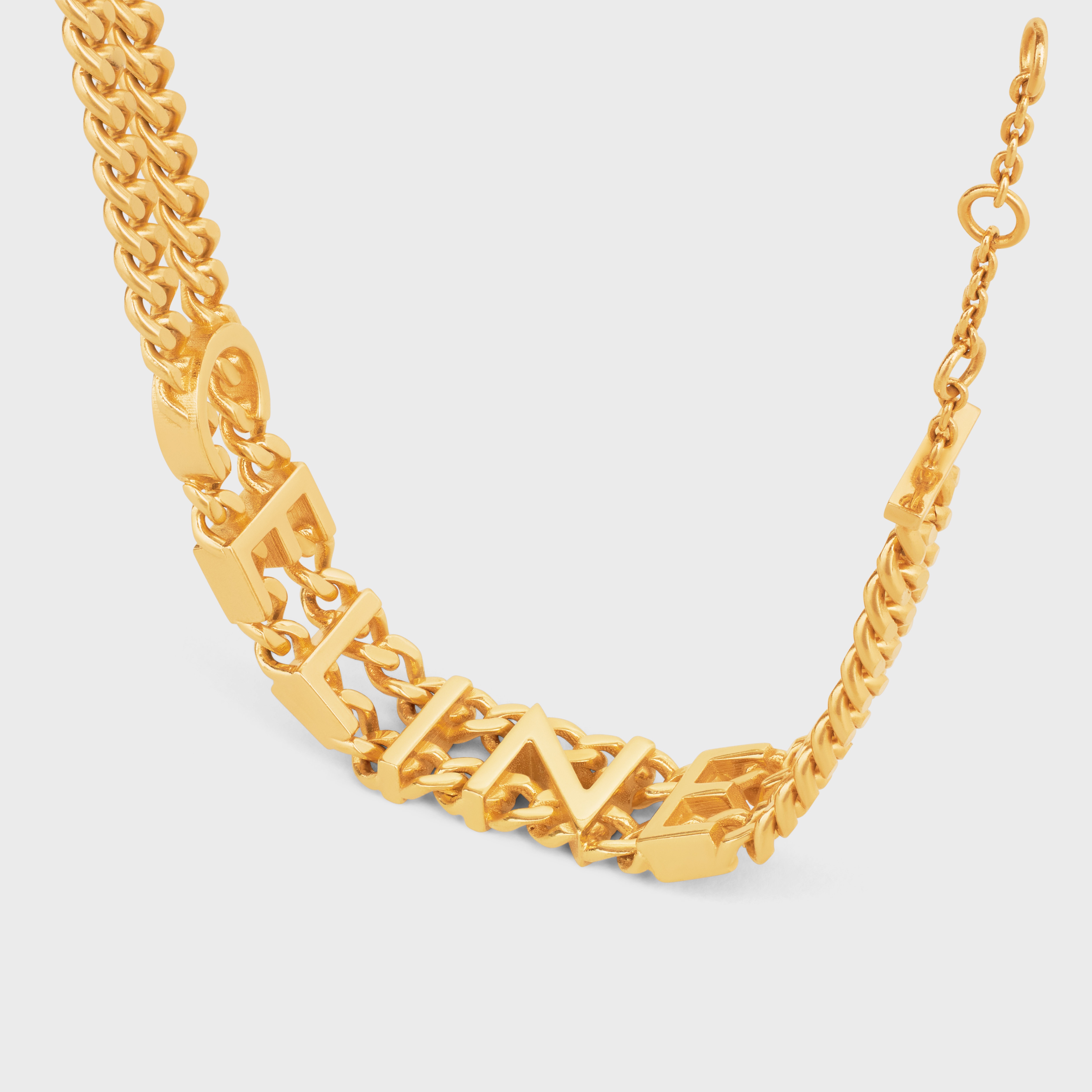 Celine Gourmette Bracelet in Brass with Gold Finish - 2