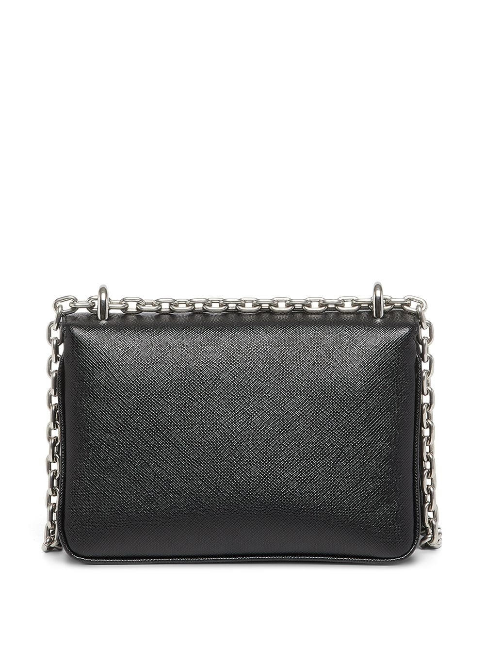 chain-link trim shoulder bag - 2