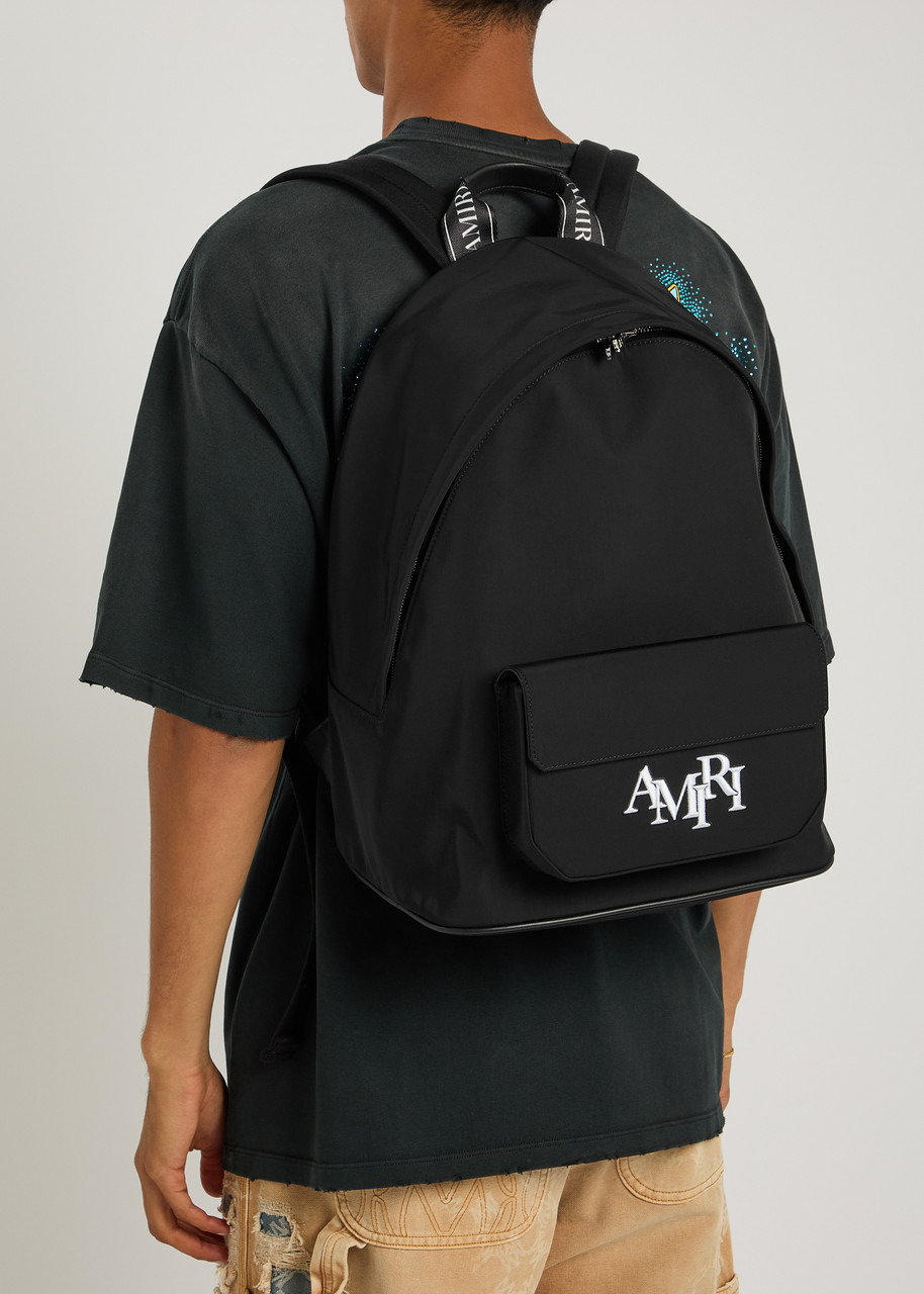 Amiri Staggered Logo Nylon Backpack - 5