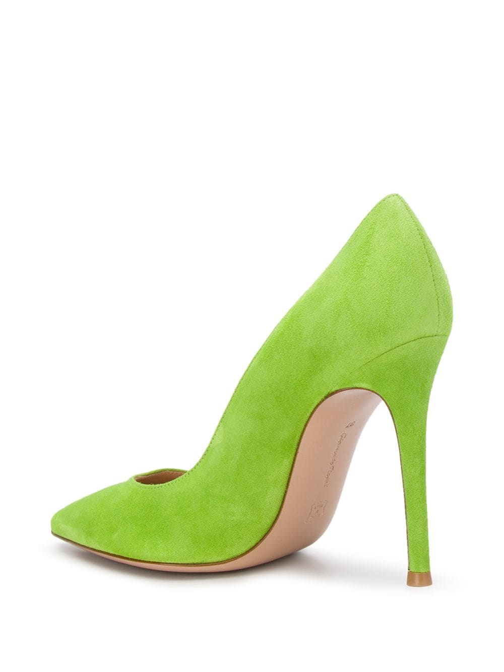 textured pointed toe pumps - 3