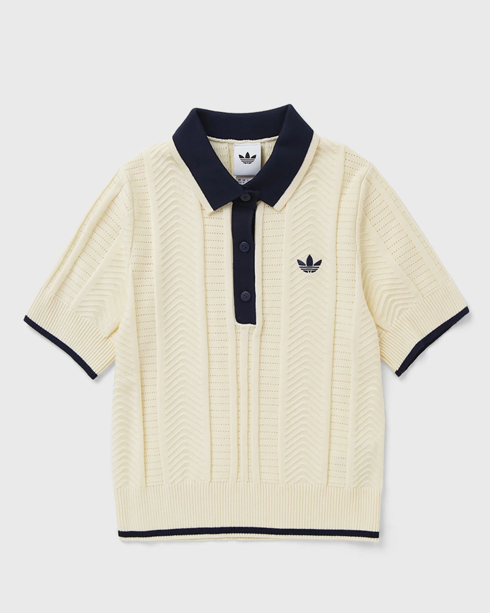 WMNS CABLE KNIT CALI TEE POLO - 1