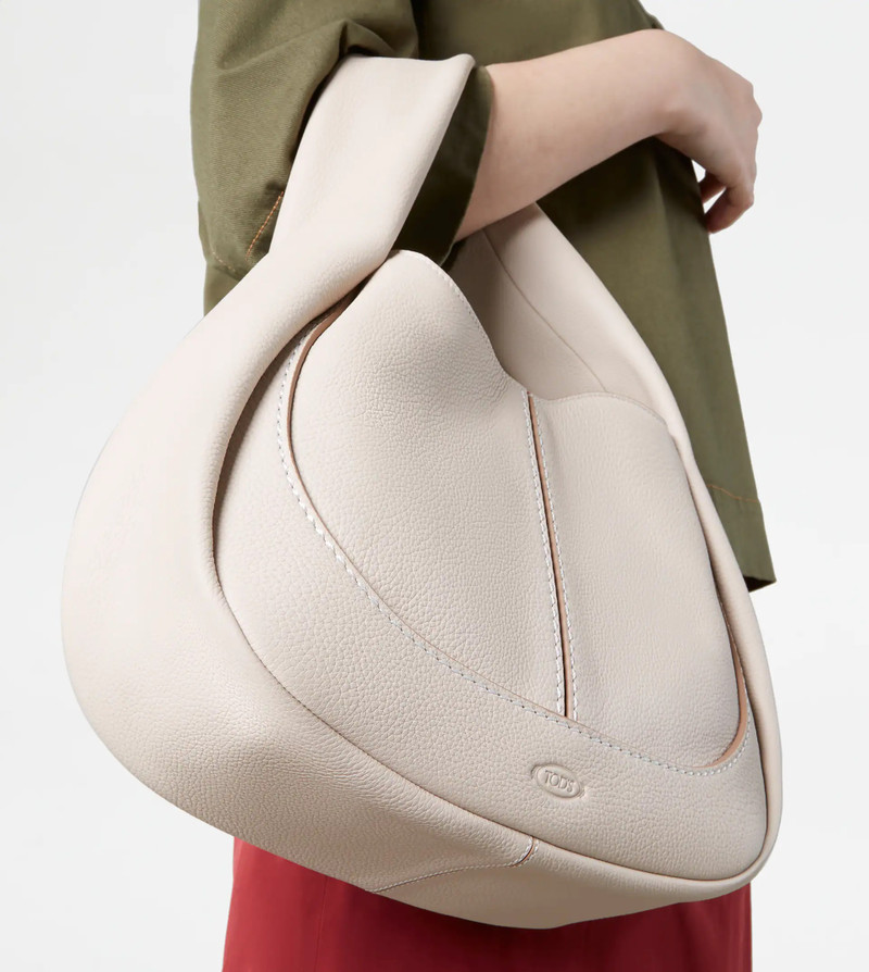 Tod's TOD'S SHIRT HOBO BAG SMALL - OFF WHITE outlook
